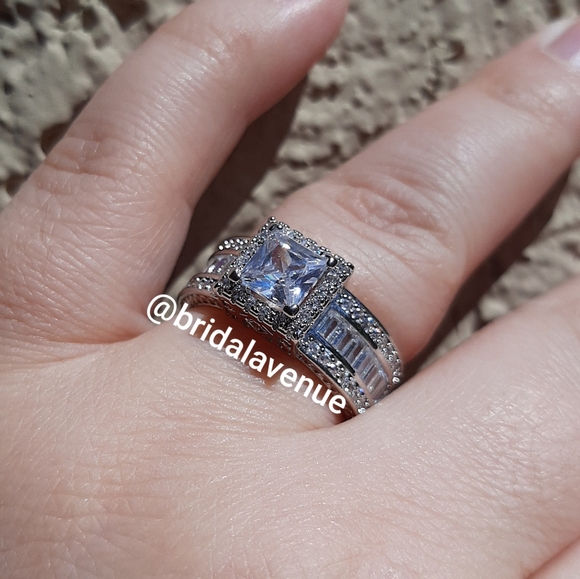 Silver Simulated Diamond Reign in My Heart - Picture 14 of 14